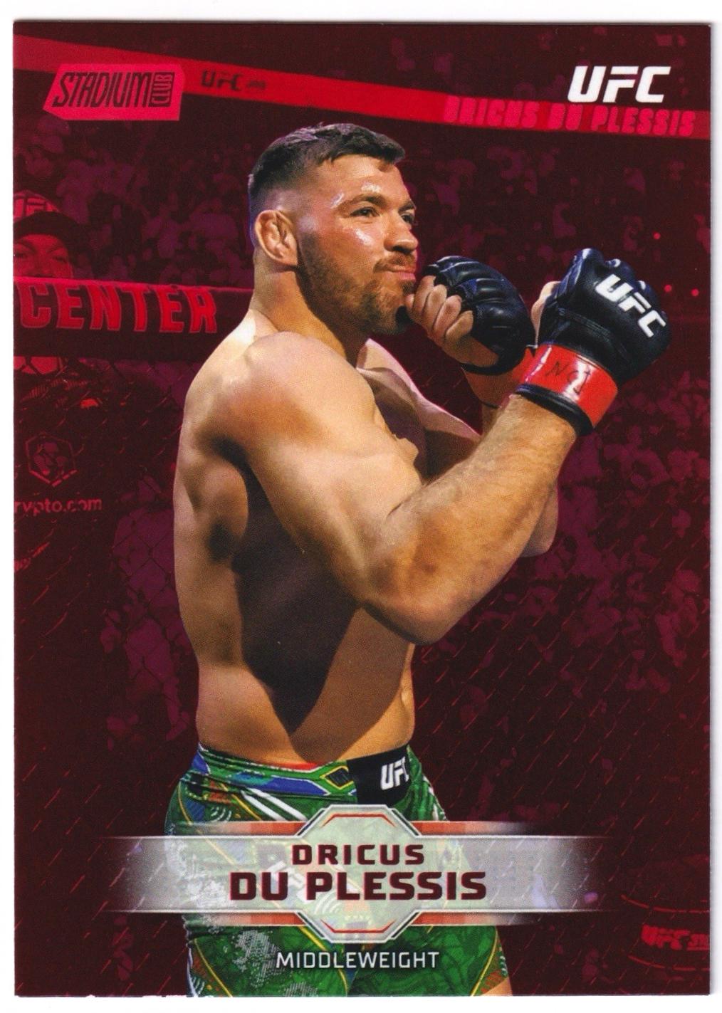 Dricus Du Plessis 2026 Topps Stadium Club UFC Base #31 Red