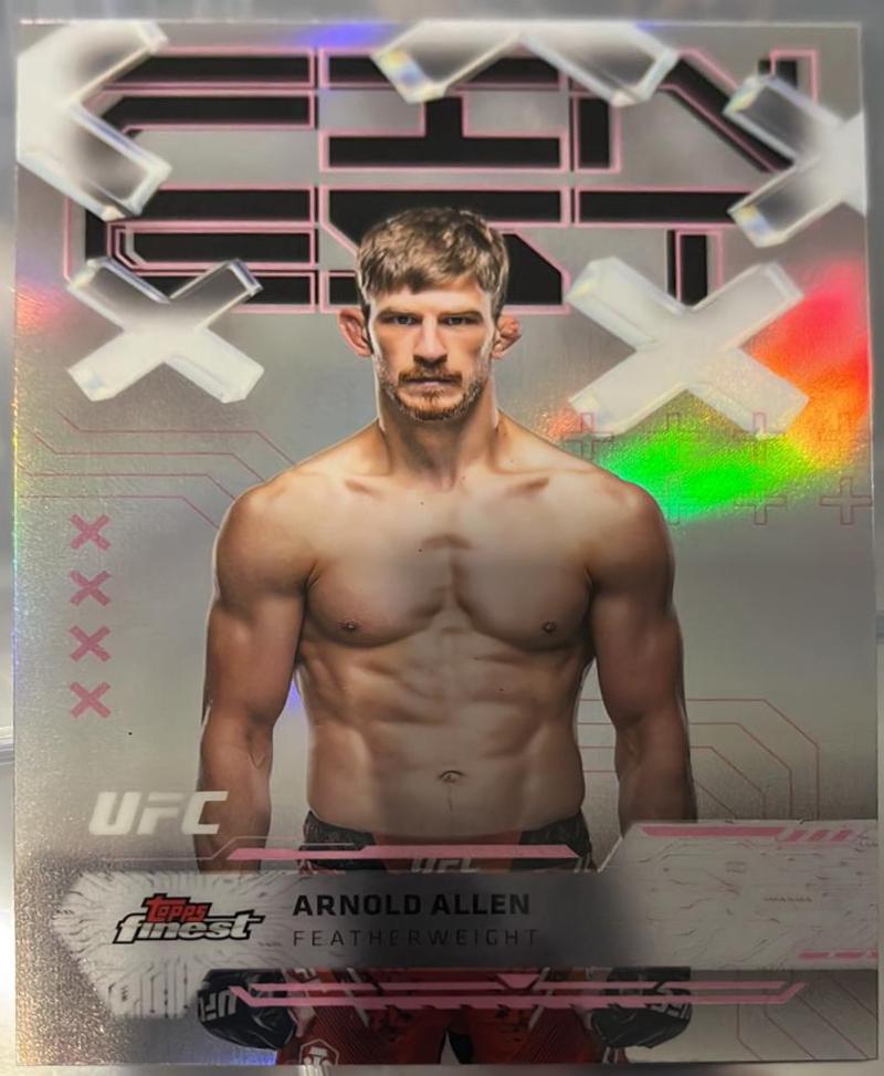 Arnold Allen 2025 Topps Finest UFC Base Common #47 Refractor