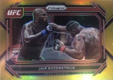 Jairzinho Rozenstruik 2023 Panini Prizm UFC Base #4 Gold