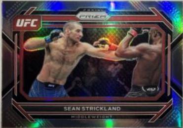Sean Strickland 2023 Panini Prizm UFC Base #61 Silver