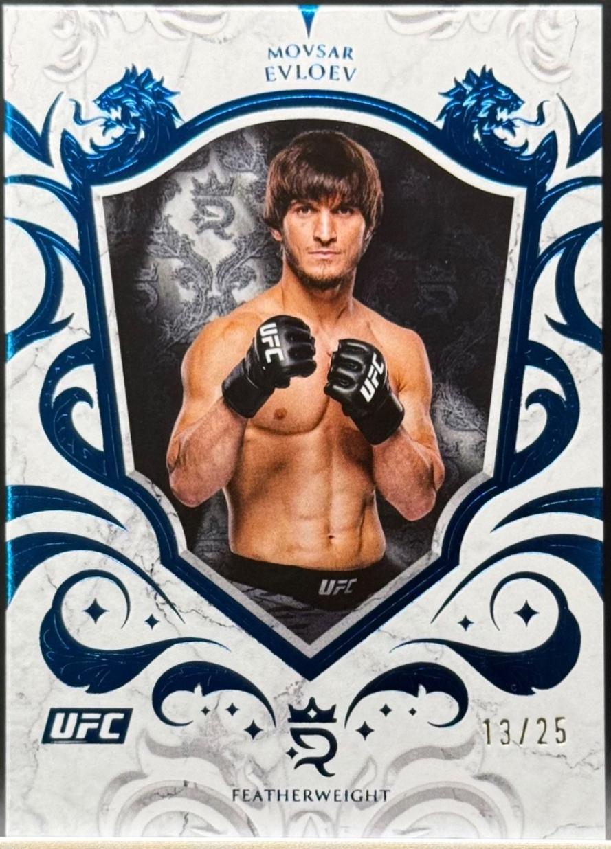 Movsar Evloev 2025 Topps Royalty UFC Base #35 Blue