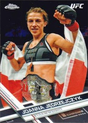 Joanna Jędrzejczyk 2017 Topps Chrome UFC Base #53 Red