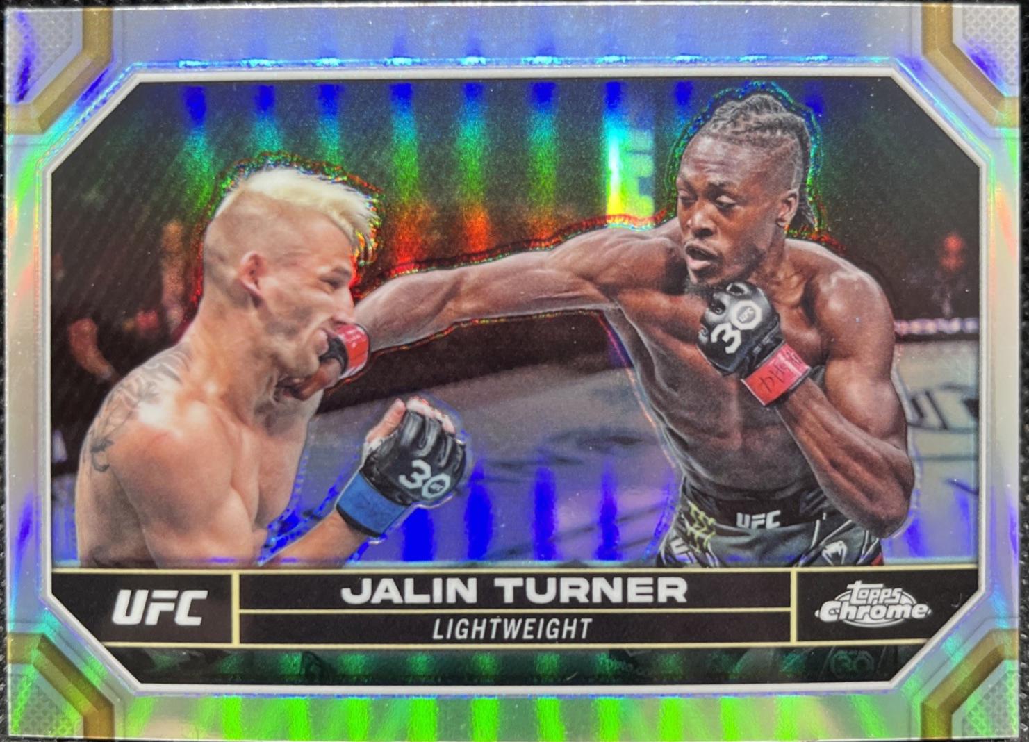 Jalin Turner 2024 Topps Chrome UFC Base #88 Refractor