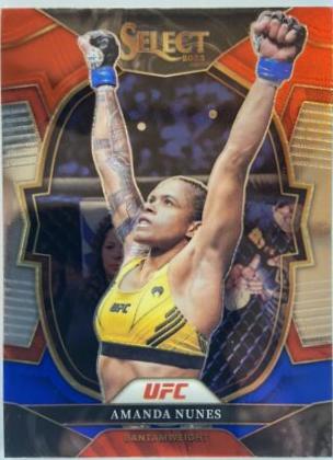 Amanda Nunes 2023 Panini Select UFC Concourse #78 Red Blue Base
