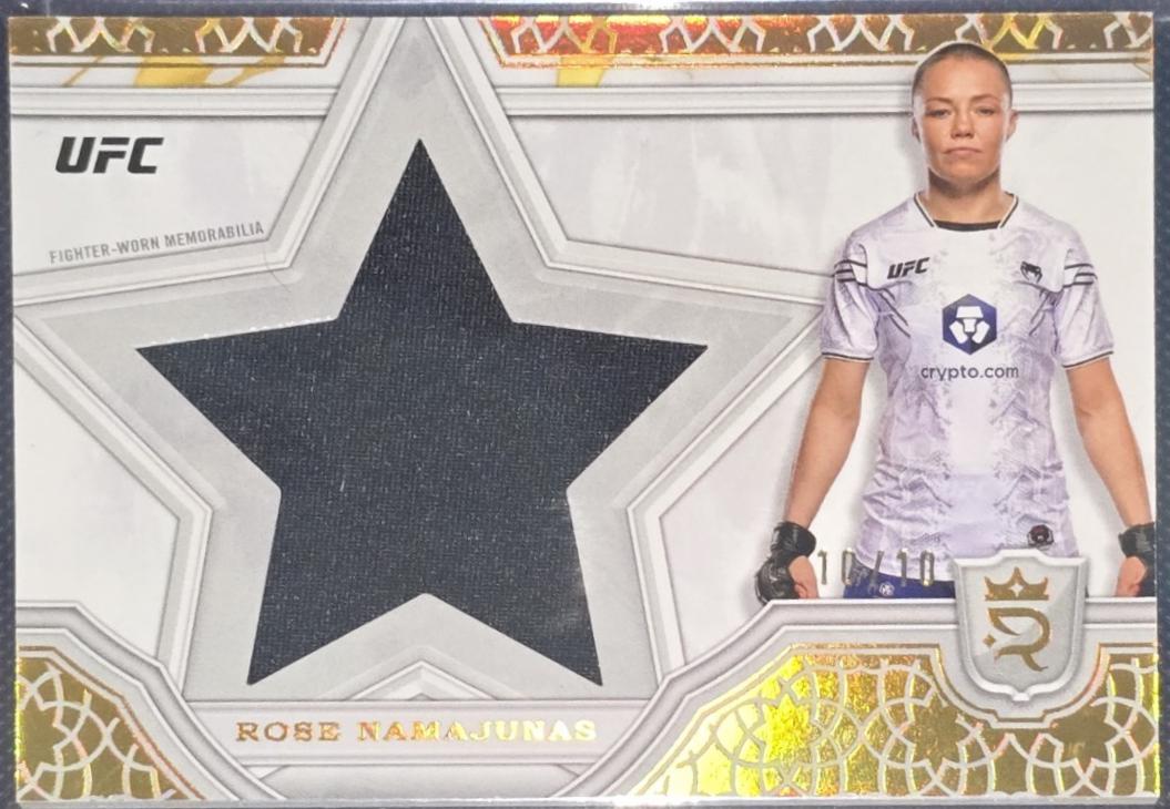 Rose Namajunas 2024 Topps Royalty UFC Star Relics #SRR-6 Gold