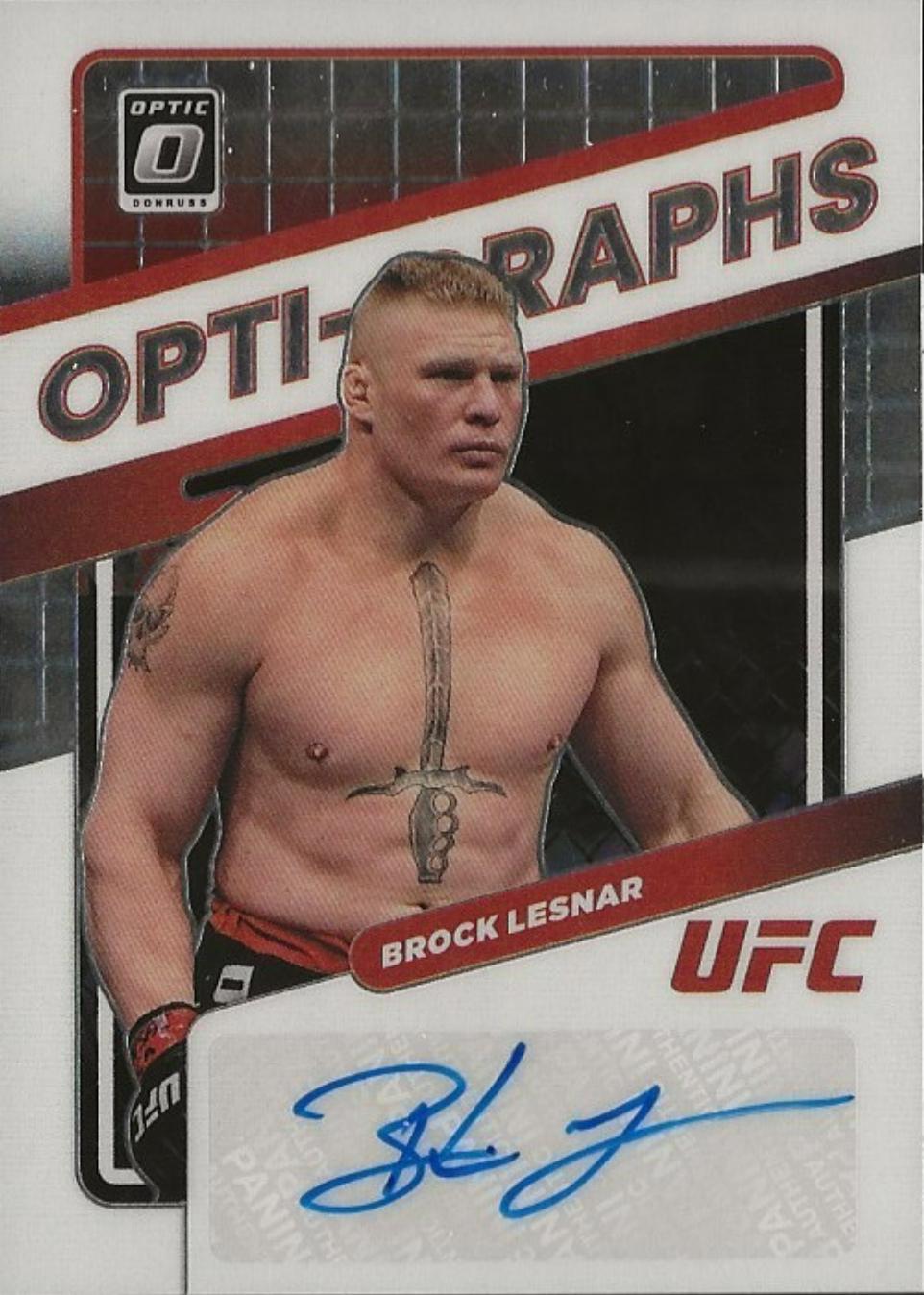 Brock Lesnar 2022 Panini Donruss Optic UFC Opti-Graphs #37