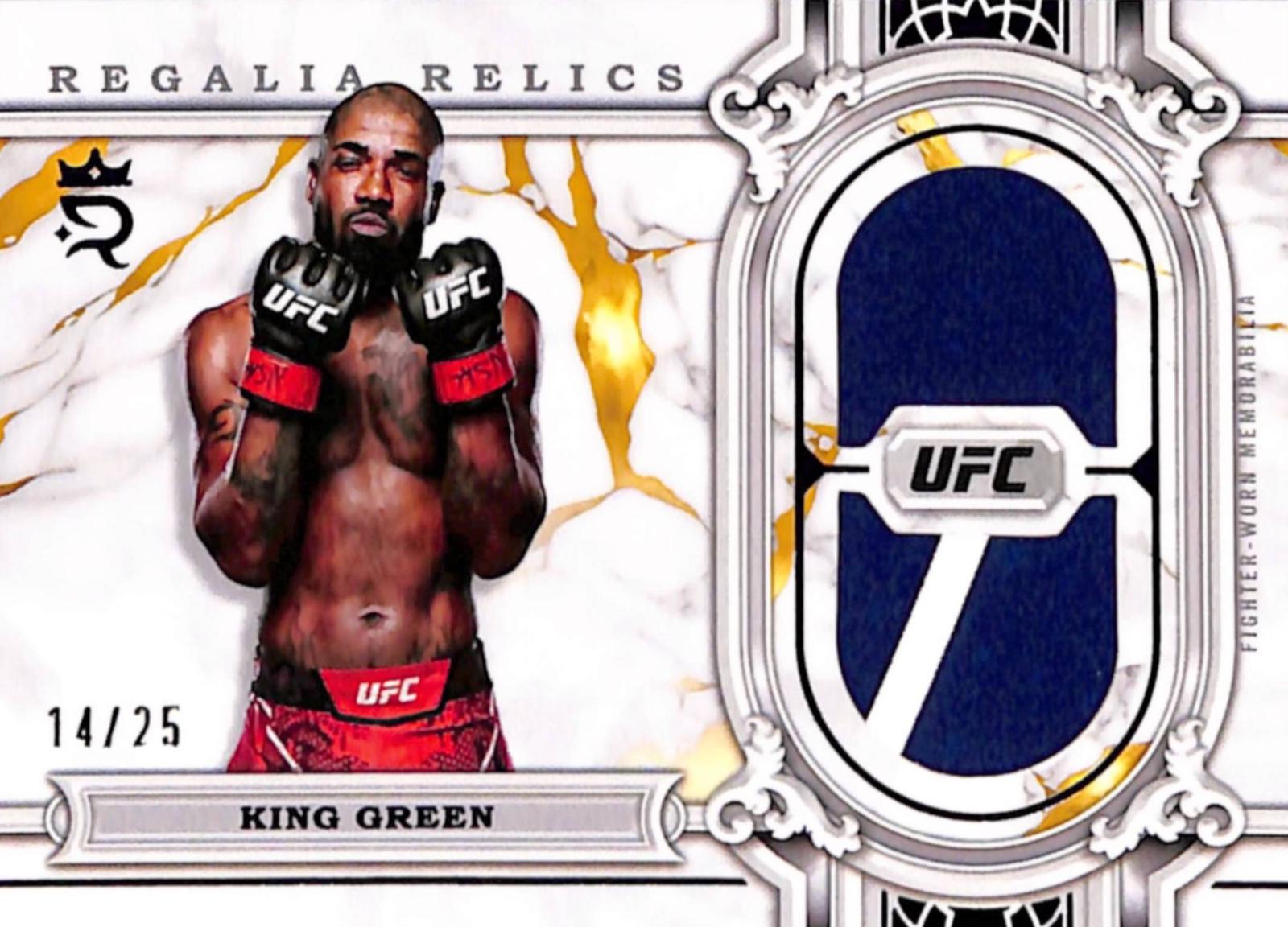 King Green 2024 Topps Royalty UFC Regalia Relics #RAR-6 Blue