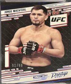 Jorge Masvidal 2021 Panini Chronicles UFC Base Prestige #76 Blue