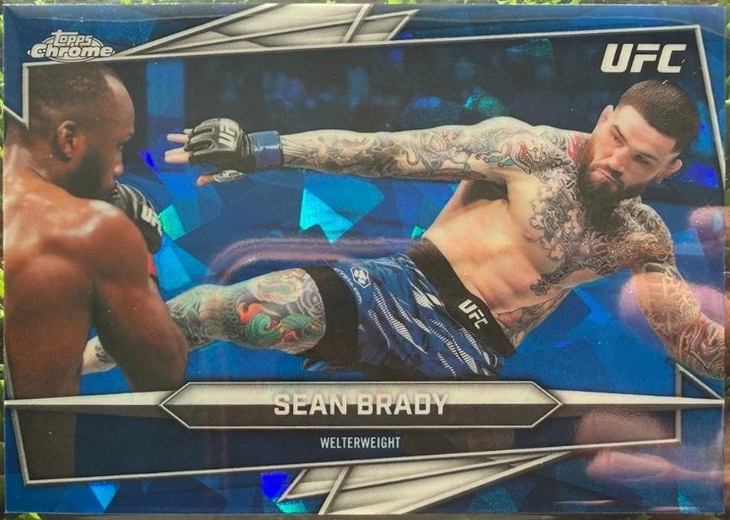 Sean Brady 2026 Topps Chrome Sapphire UFC Base #106 Orange Sapphire