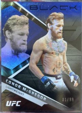 Conor McGregor 2022 Panini Chronicles UFC Base Black #218 Blue