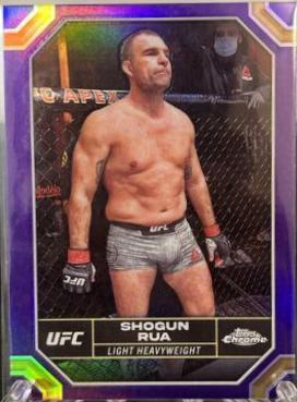 Mauricio Rua 2024 Topps Chrome UFC Base #130 Purple Refractor
