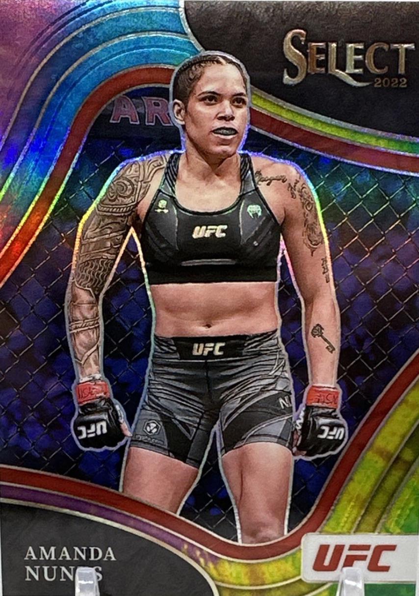 Amanda Nunes 2022 Panini Select UFC Octagonside #271 Tie Dye