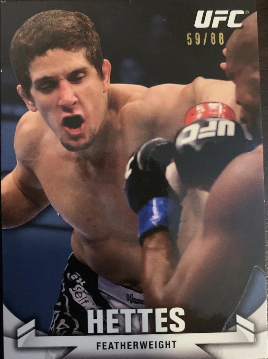 Jimy Hettes 2013 Topps UFC Knockout Base #59 Blue