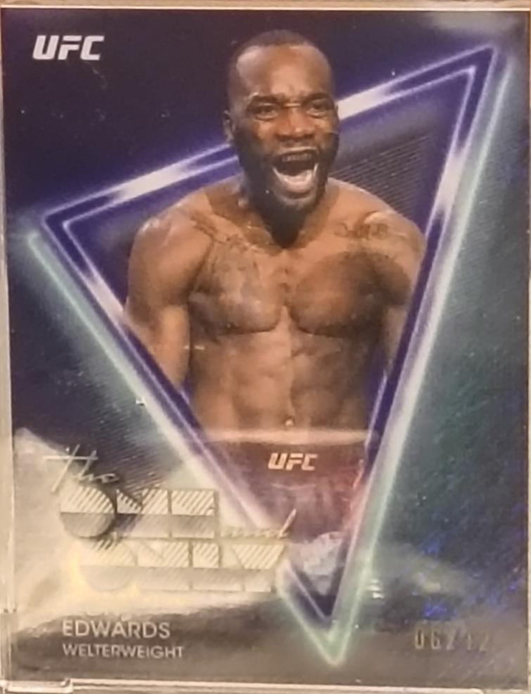 Leon Edwards 2025 Topps Midnight UFC The One and Only #OO-1 Midnight