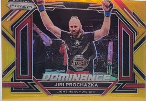 Jiri Prochazka 2023 Panini Prizm UFC Dominance #12 Gold