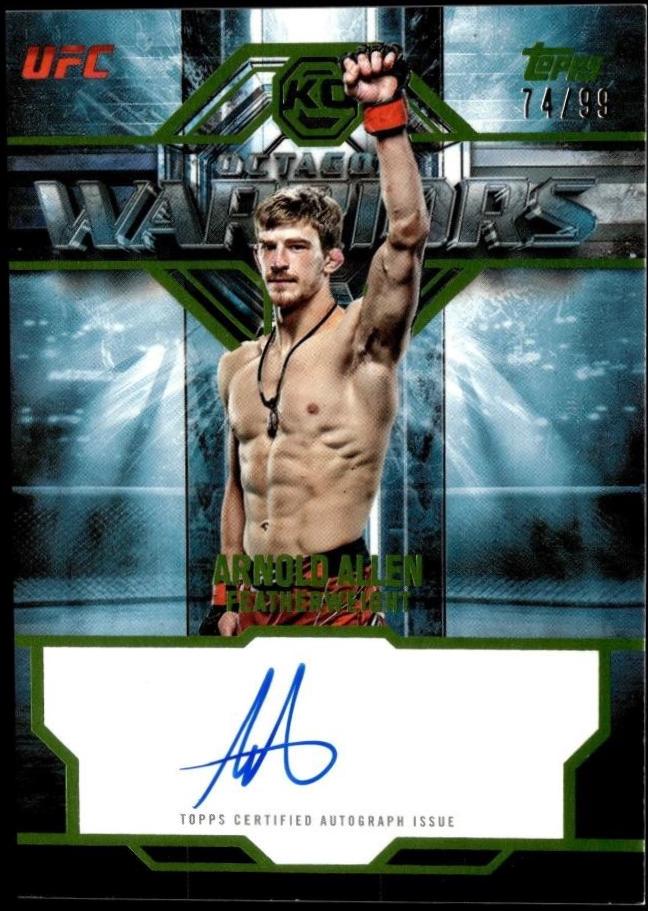 Arnold Allen 2026 Topps Knockout UFC Octagon Warriors #OWS-AA Lime Green
