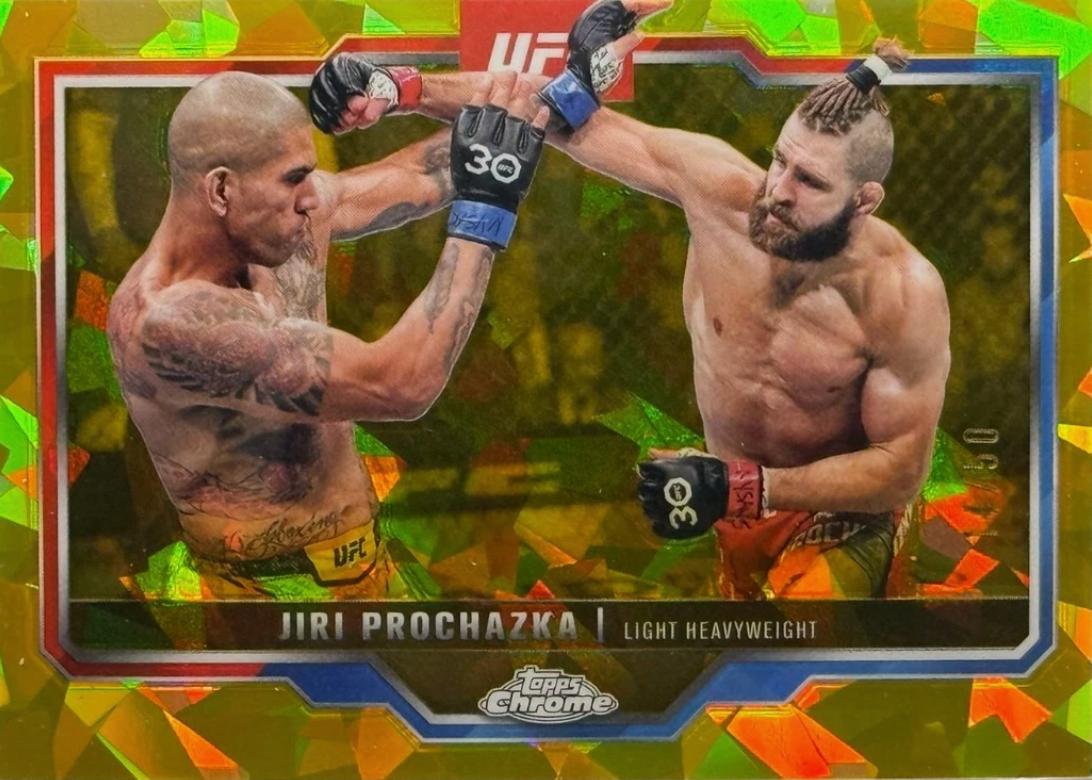 Jiri Prochazka 2025 Topps Chrome Sapphire UFC Base Sapphire #70 Gold Sapphire