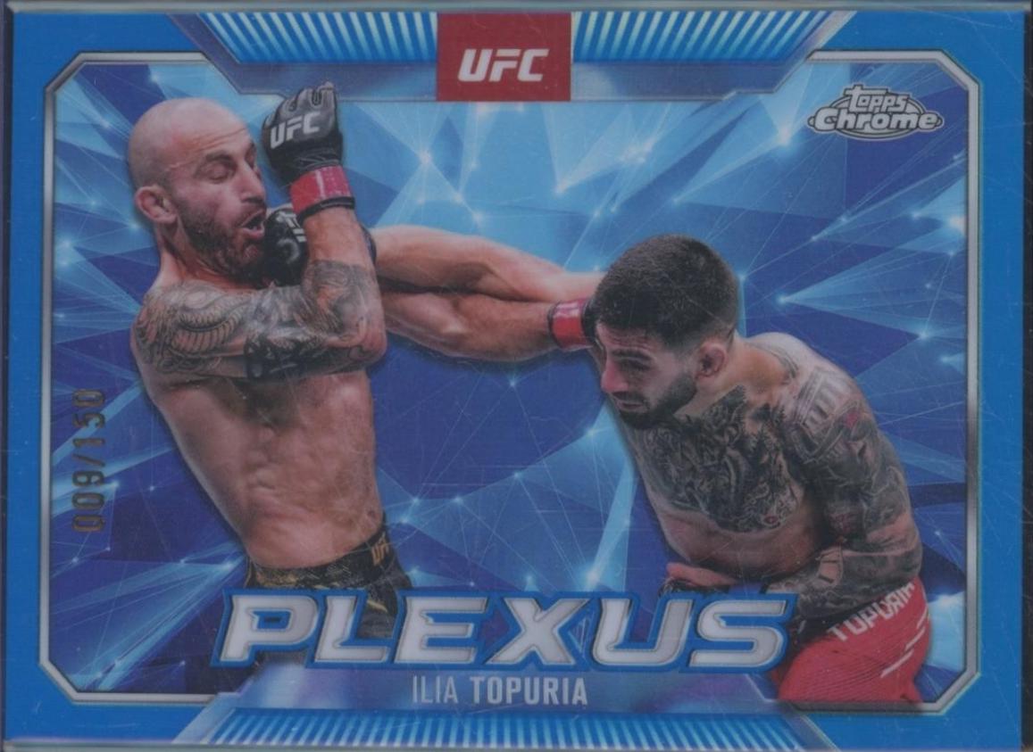 Ilia Topuria 2025 Topps Chrome UFC Plexus #PLX-6 Blue Refractor