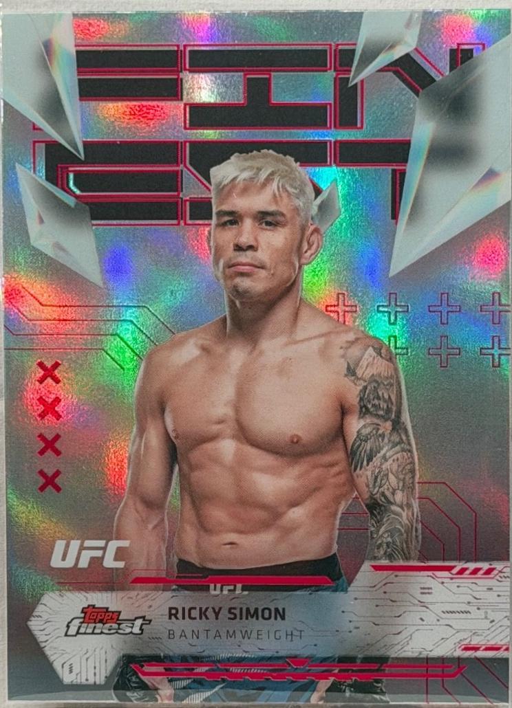 Ricky Simon 2025 Topps Finest UFC Base Uncommon #138 Refractor