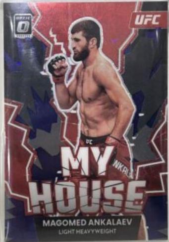 Magomed Ankalaev 2023 Panini Donruss Optic UFC My House #11 Purple Velocity