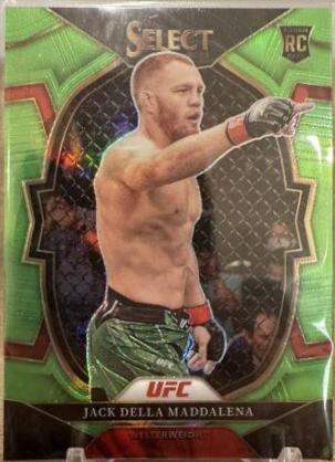 Jack Della Maddalena 2023 Panini Select UFC Concourse #16 Neon Green