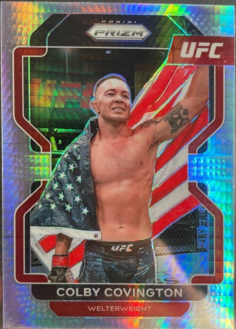 Colby Covington 2022 Panini Prizm UFC Base #121 Hyper