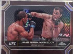 Umar Nurmagomedov 2024 Topps Chrome UFC Base #189 Magenta Refractor