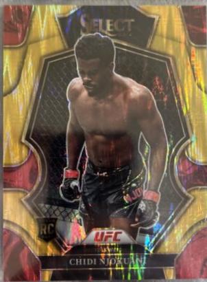 Chidi Njokuani 2023 Panini Select UFC Premier Level #160 Gold Flash