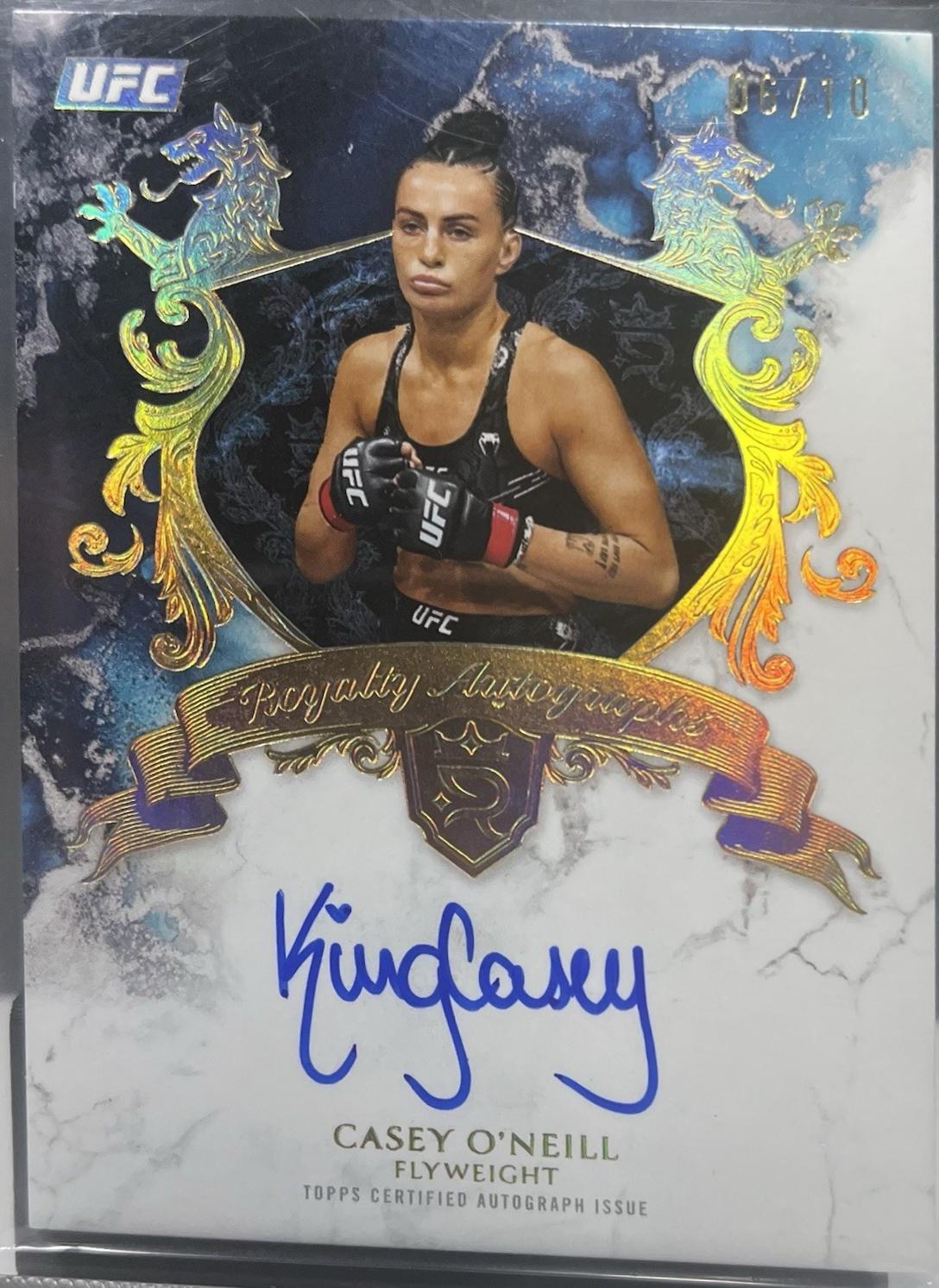 Casey O'Neill 2025 Topps Royalty UFC Royalty Autographs #RY-CO Gold
