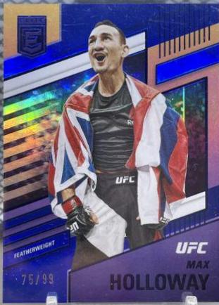 Max Holloway 2022 Panini Chronicles UFC Base Elite #254 Green