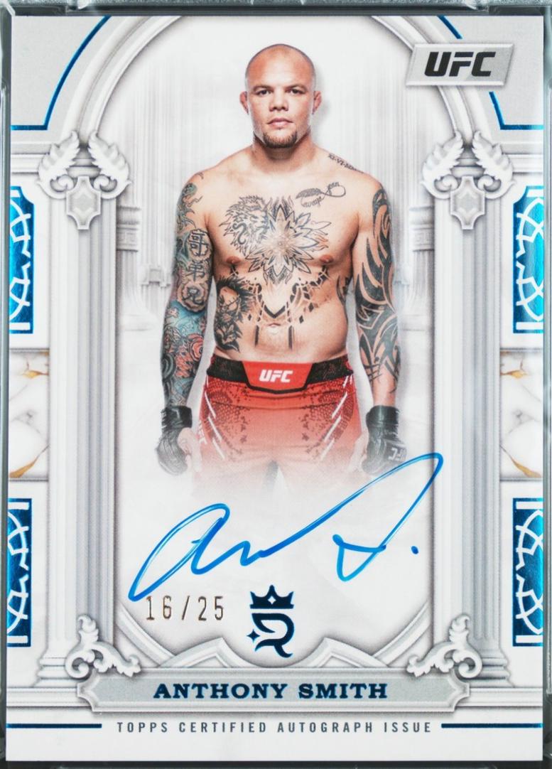 Anthony Smith 2024 Topps Royalty UFC Imperial Ink #II-AS Blue