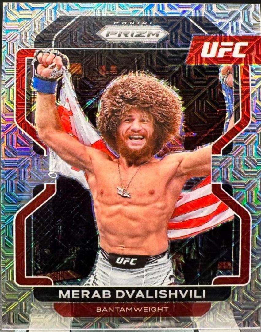 Merab Dvalishvili 2022 Panini Prizm UFC Base #198 Mojo
