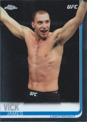 James Vick 2019 Topps Chrome UFC Base #54 Blue Wave