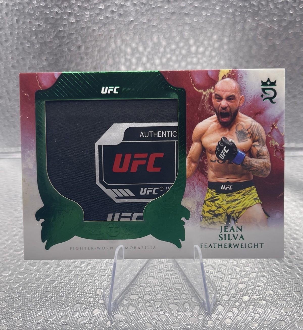 Jean Silva 2025 Topps Royalty UFC Rookie Jumbo Relics #RJR-JS Green