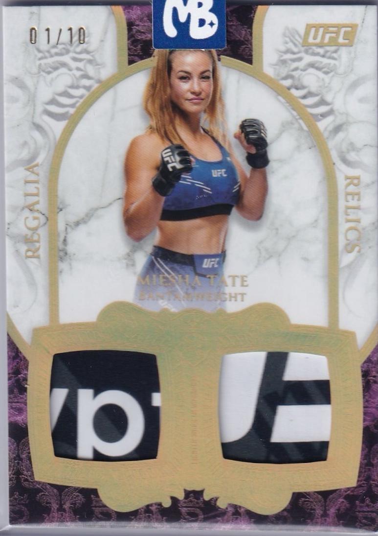 Miesha Tate 2025 Topps Royalty UFC Regalia Relics #RR-MT Gold