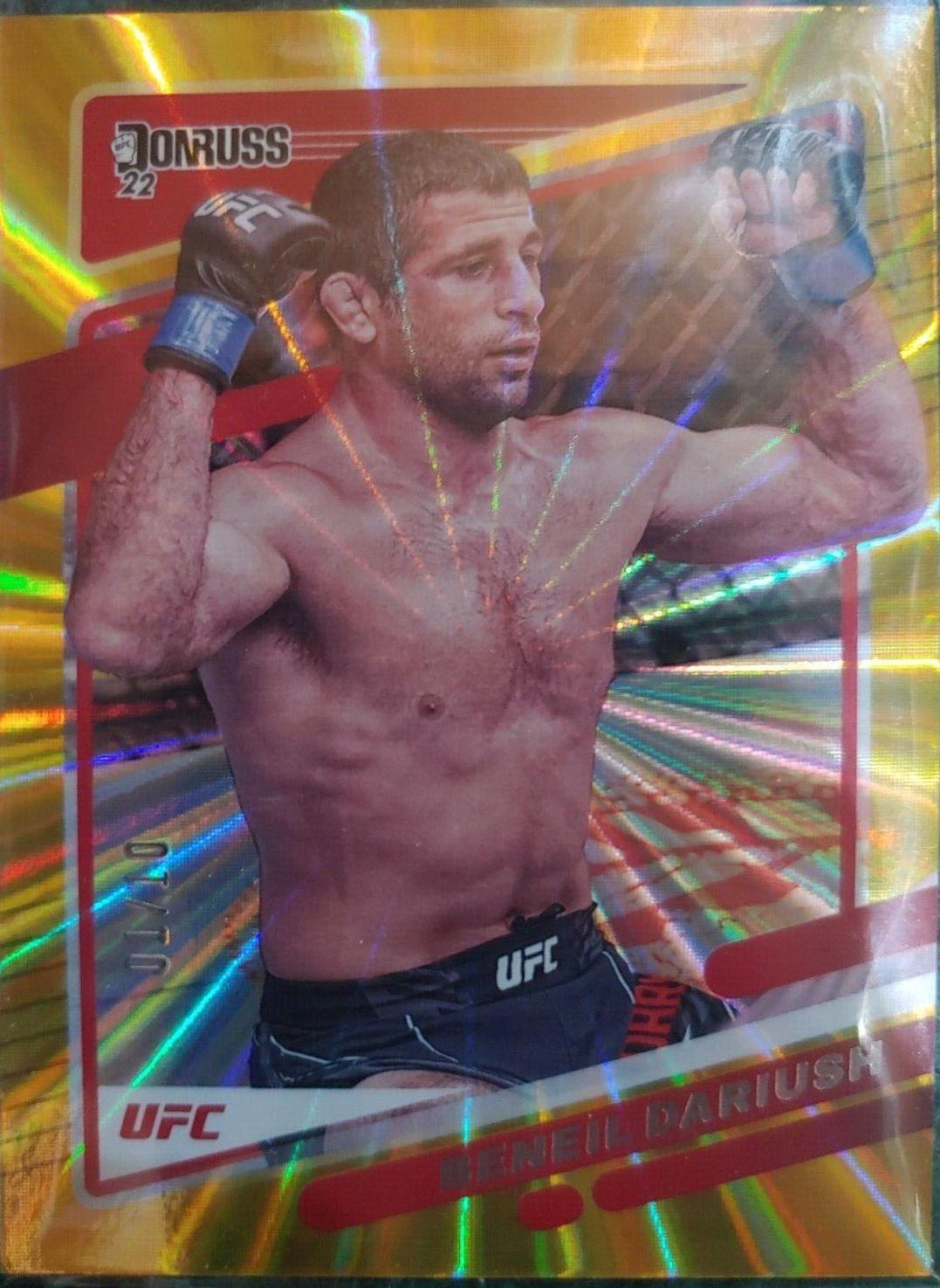 Beneil Dariush 2022 Panini Donruss UFC Base #25 Gold