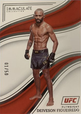 Deiveson Figueiredo 2023 Panini Immaculate Collection UFC Base #25 Gold