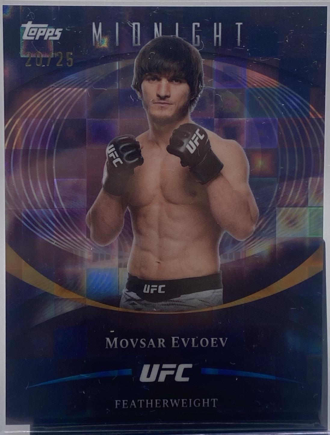 Movsar Evloev 2026 Topps Midnight UFC Base #97 Moonrise