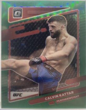 Calvin Kattar 2022 Panini Donruss Optic UFC Base #68 Green