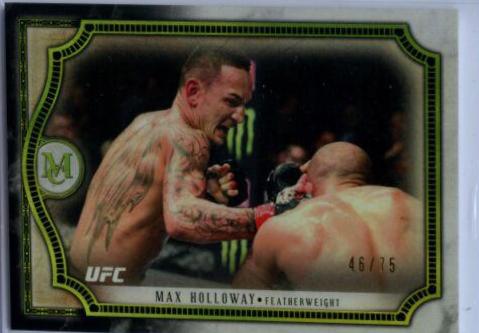Max Holloway 2018 Topps UFC Museum Collection Base #19 Gold