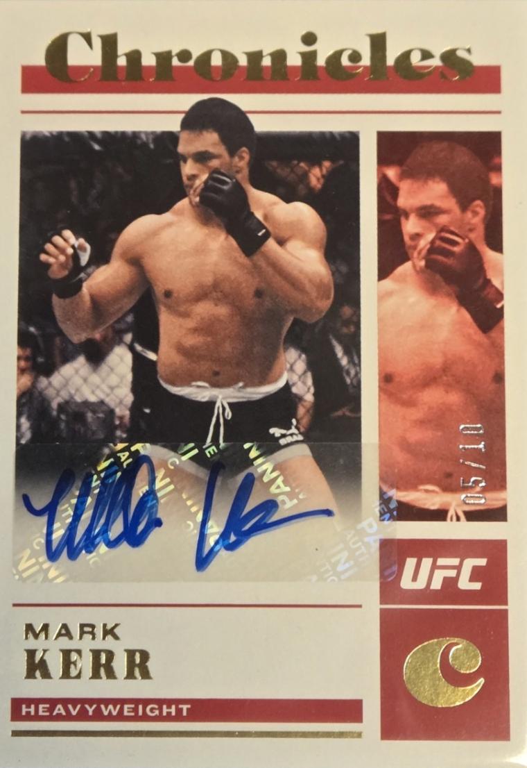 Mark Kerr 2023 Panini Chronicles UFC Chronicles Signatures #37 Gold