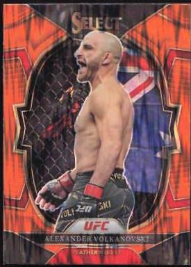 Alexander Volkanovski 2023 Panini Select UFC Concourse #38 Orange Flash