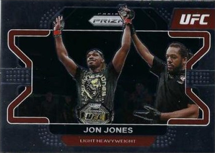 Jon Jones 2022 Panini Prizm UFC Base #4 Black Shimmer