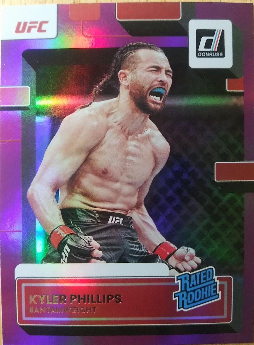 Kyler Phillips 2023 Panini Donruss UFC Base #220 Purple Laser