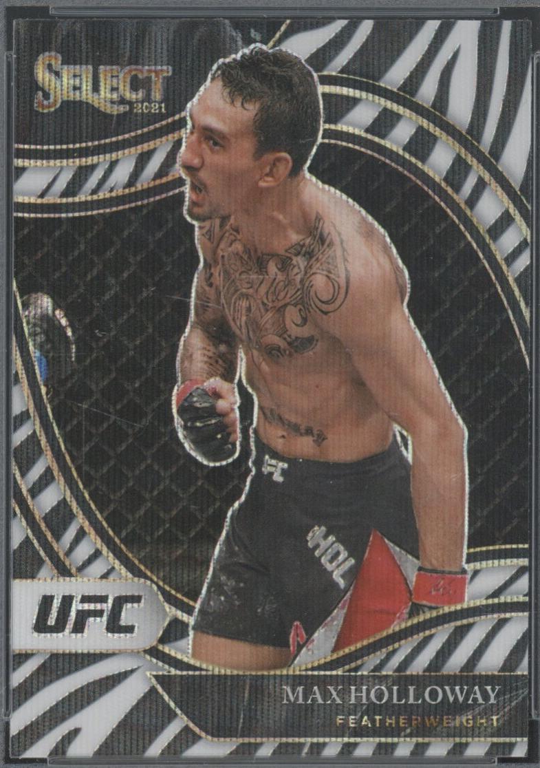 Max Holloway 2021 Panini Select UFC Octagonside #298 Zebra