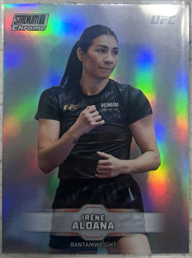 Irene Aldana 2026 Topps Stadium Club UFC Chrome Base #CB-97 Refractor