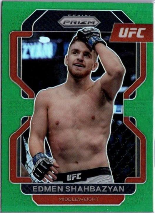 Edmen Shahbazyan 2022 Panini Prizm UFC Base #133 Green