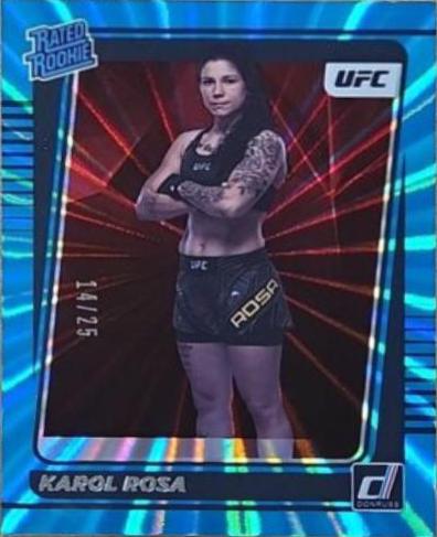Karol Rosa 2022 Panini Donruss UFC Base #217 Teal