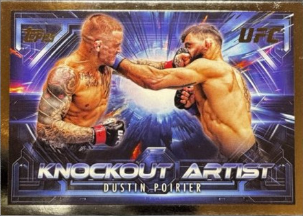 Dustin Poirier 2025 Topps Knockout UFC Knockout Artists #KA-16 Platinum