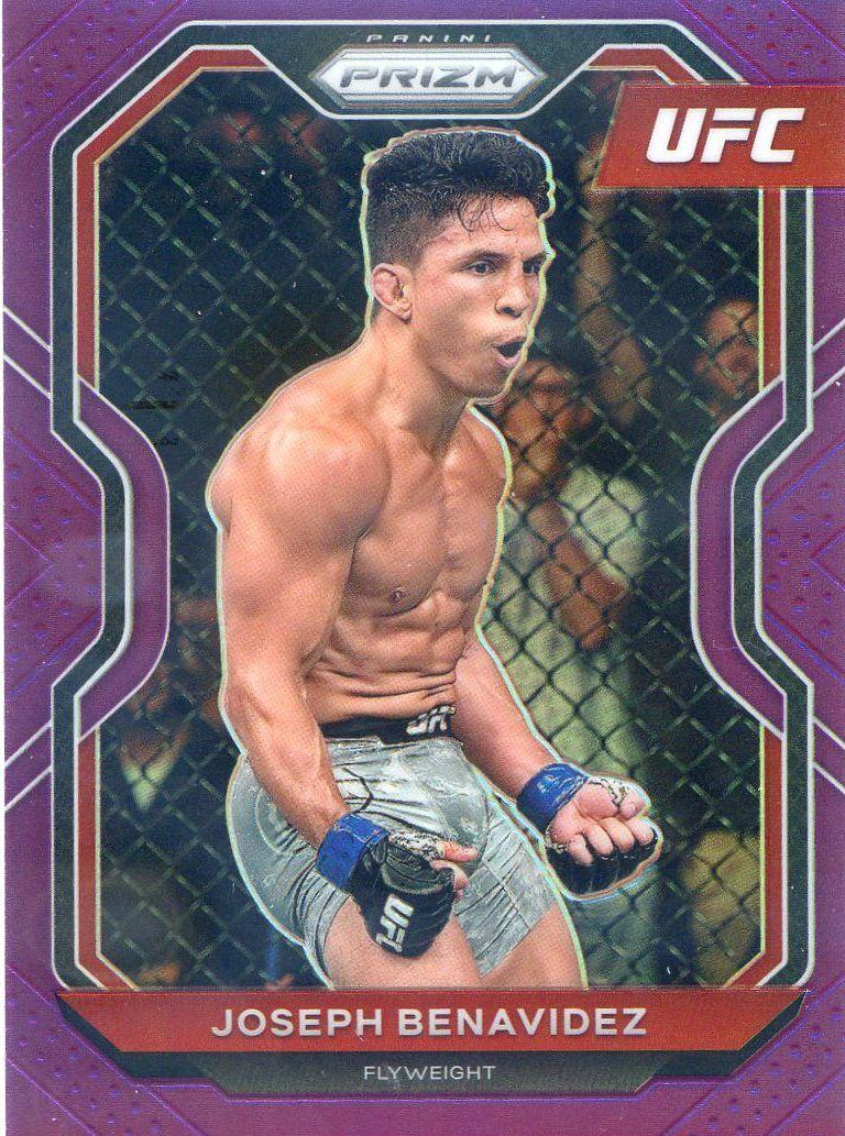 Joseph Benavidez 2021 Panini Prizm UFC Base #35 Purple